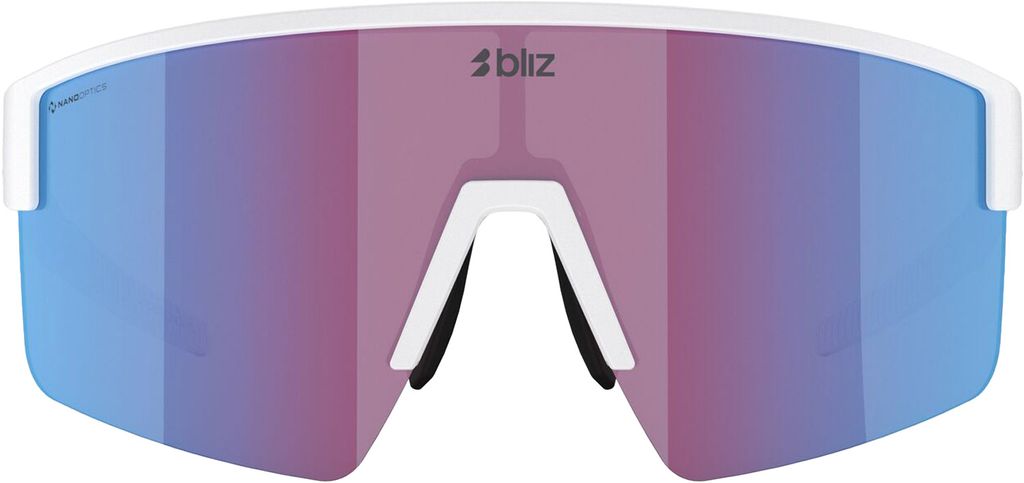 Bliz P004S Nano Nordic Light Sportglasögon Matte White w/ Begonia Violet Blue Multi