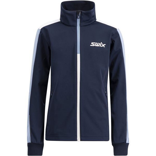 Swix Cross Jacket Junior Längdskidjacka Dark Navy/Dusty Blue, 116