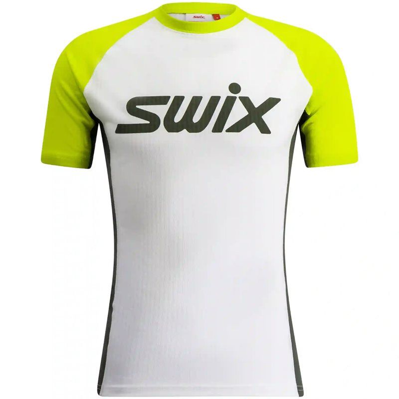 Swix RaceX Classic Shortsleeve M Underst&auml;ll Tr&ouml;ja Bright White/Lime Punch