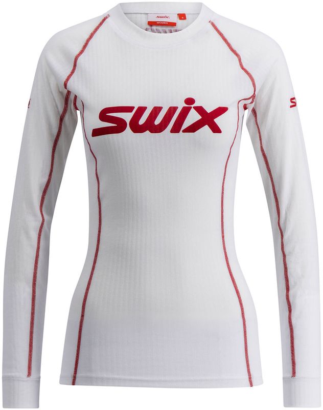 Swix RaceX Classic Long Sleeve W Underst&auml;ll Tr&ouml;ja Bright White/Swix Red