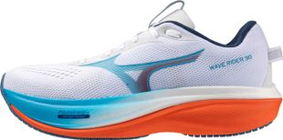 Mizuno Wave Rider 30 M-WHITE/ORANGE-UK 10