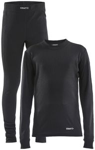 Craft Core Dry Baselayer Set Junior-BLACK-122/128