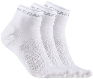 Craft Core Dry Mid Sock 3-pack-WHITE-34/36