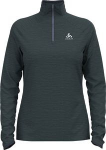 Odlo Mid Layer 1/2 Zip Run Easy Warm W-DARKGREY-XS