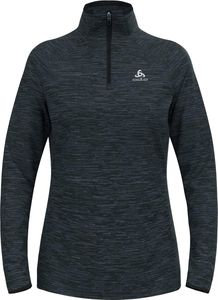 Odlo Mid Layer 1/2 Zip Run Easy Warm W-BLACK/GREY-M