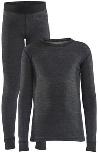 Craft Core Wool Merino Set Junior-BLACK-122/128