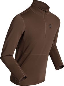 Dahlie Half Zip Pace M-BROWN-L