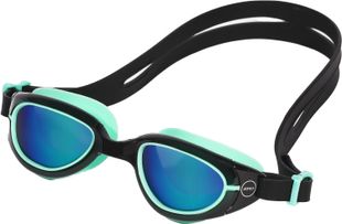 Zone3 Aquahero Polarised Swim Goggles Junior-BLACK/GREEN-ONE SIZE